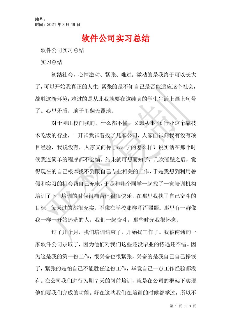 软件公司实习总结_1