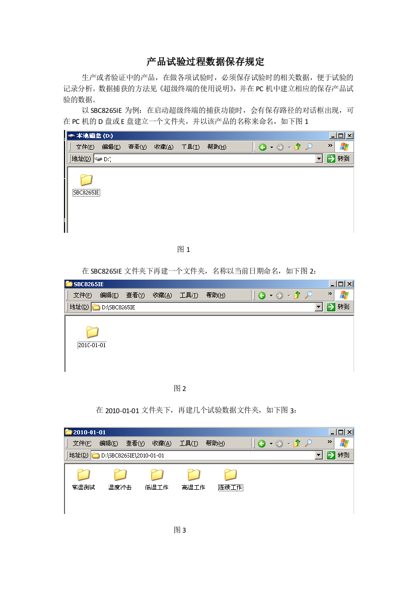 产品试验过程数据保存规定