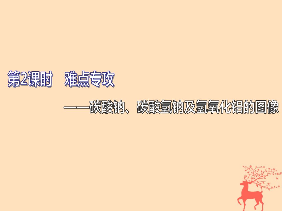 (通用版)2020高考化学一轮复习第三章金属及其化合物3.2难点专攻碳酸钠、碳酸氢钠及氢氧化铝的图像ppt课件