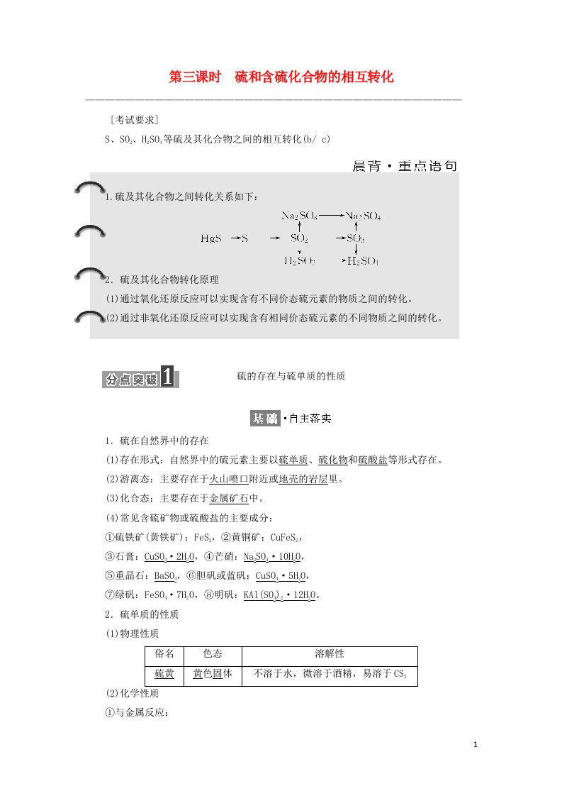 高中化学