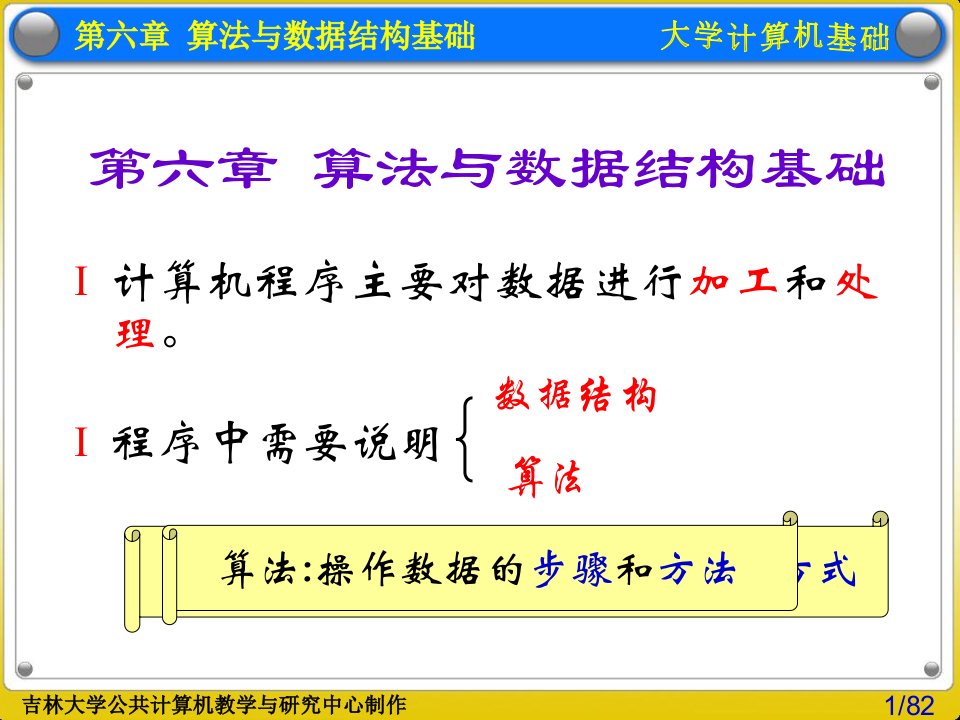 第6章算法与数据结构基础