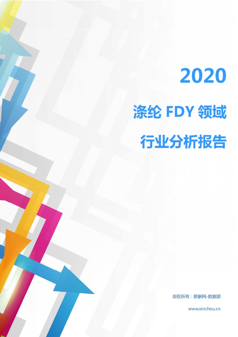 2020年化工化学化学纤维行业涤纶FDY领域行业分析报告（市场调查报告）