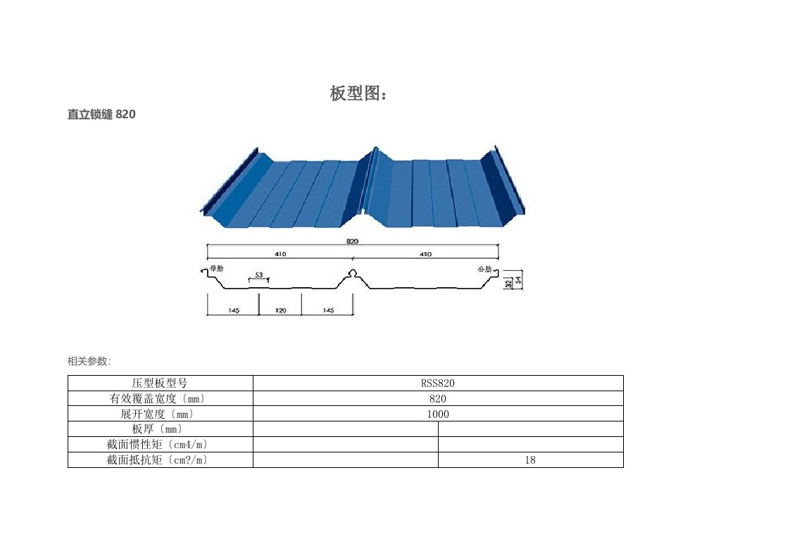 彩钢板规格型号