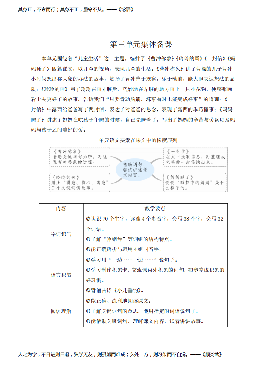 2023年秋部编人教版二年级语文上册《曹冲称象》教案