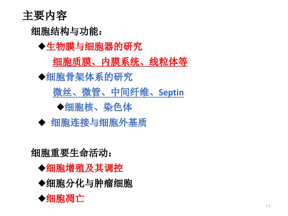 细胞生物学全套PPT优秀课件