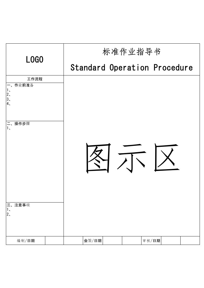 SOP标准作业指导书