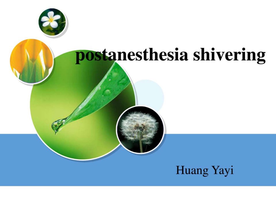 麻醉后寒战英文版_临床医学_医药卫生_专业资料.ppt