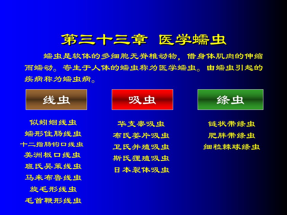 医学蠕虫蛔虫PPT课件