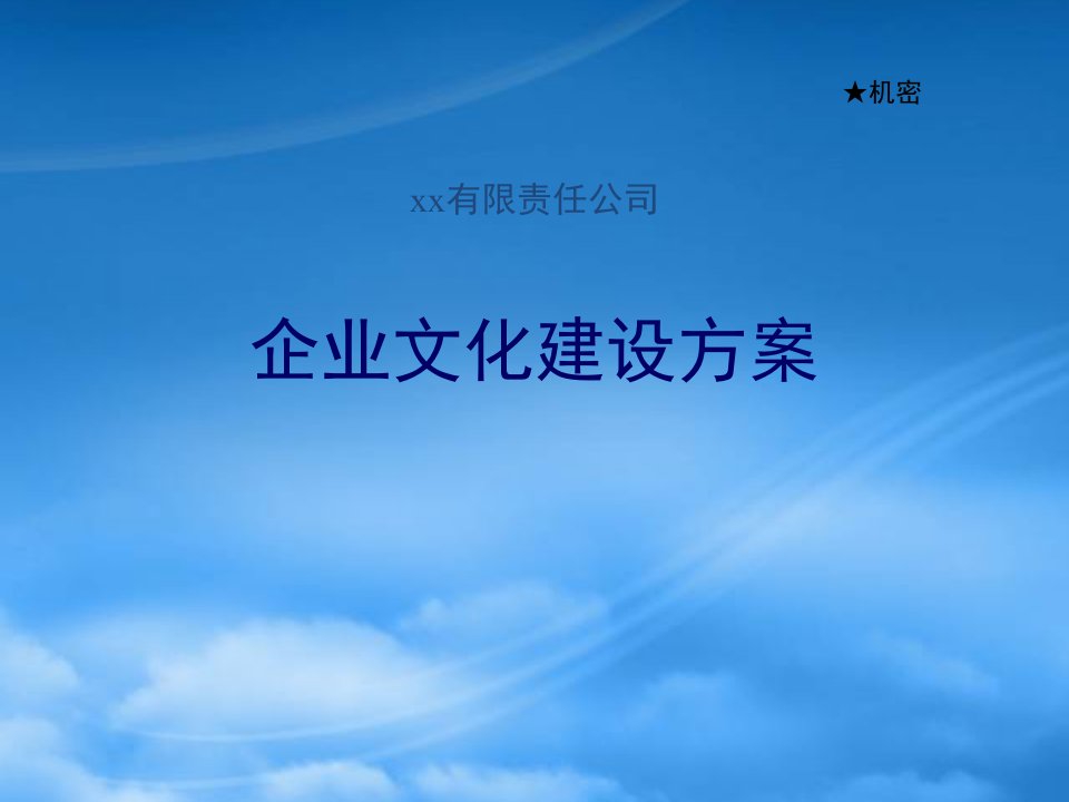 企业文化建设方案(PPT