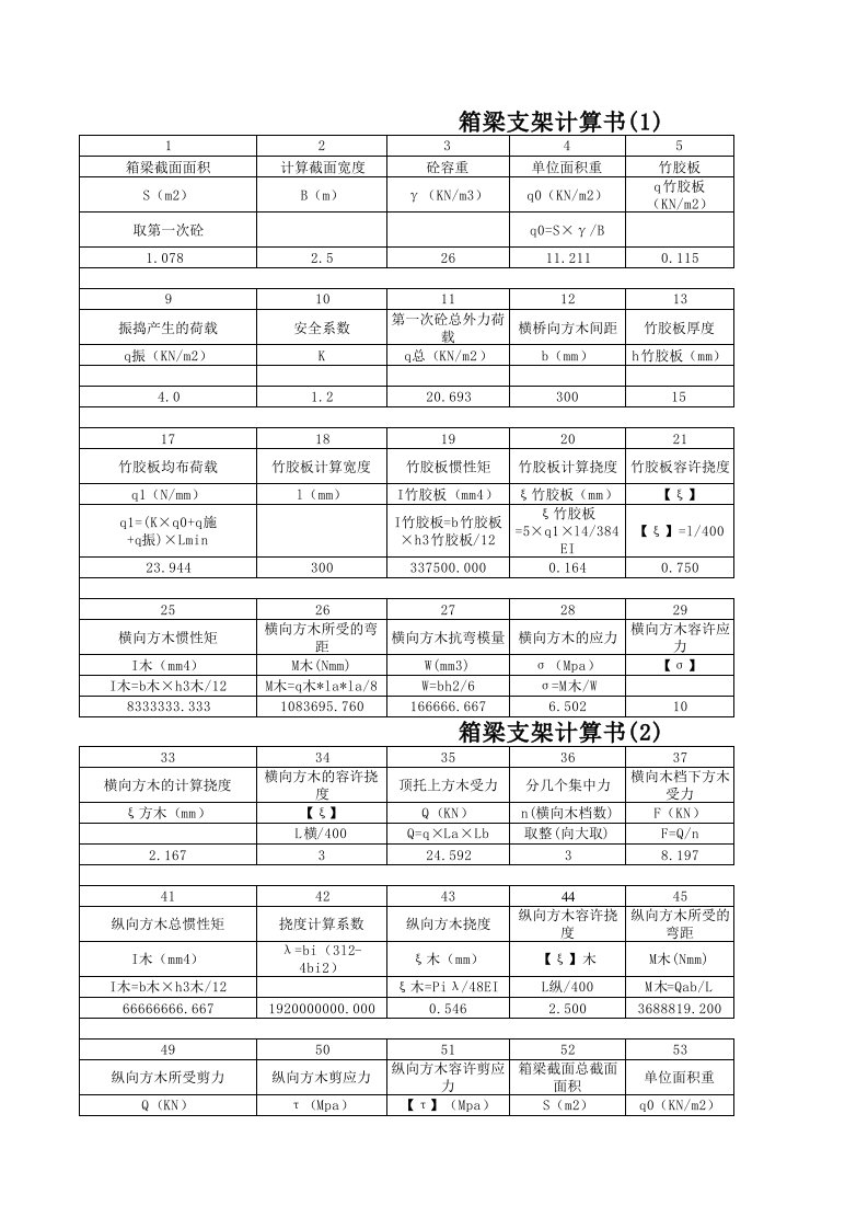 建筑资料-支架计算书