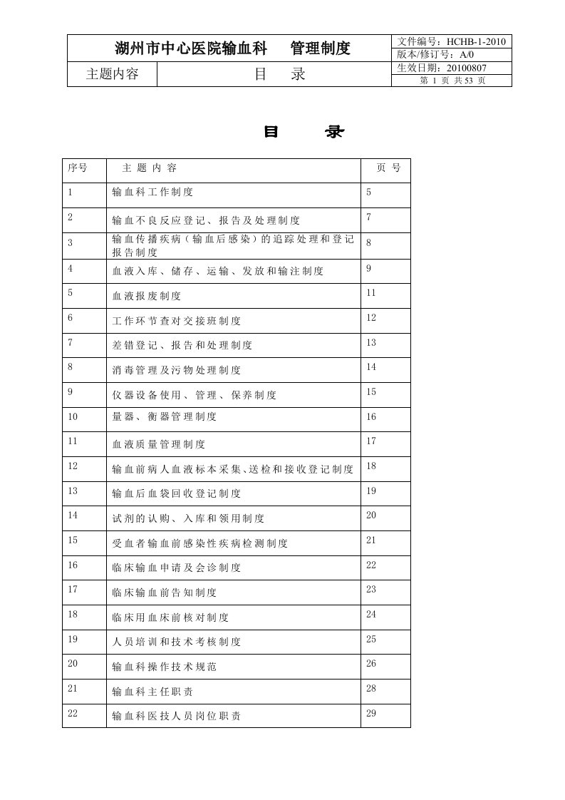 新输血科管理制度