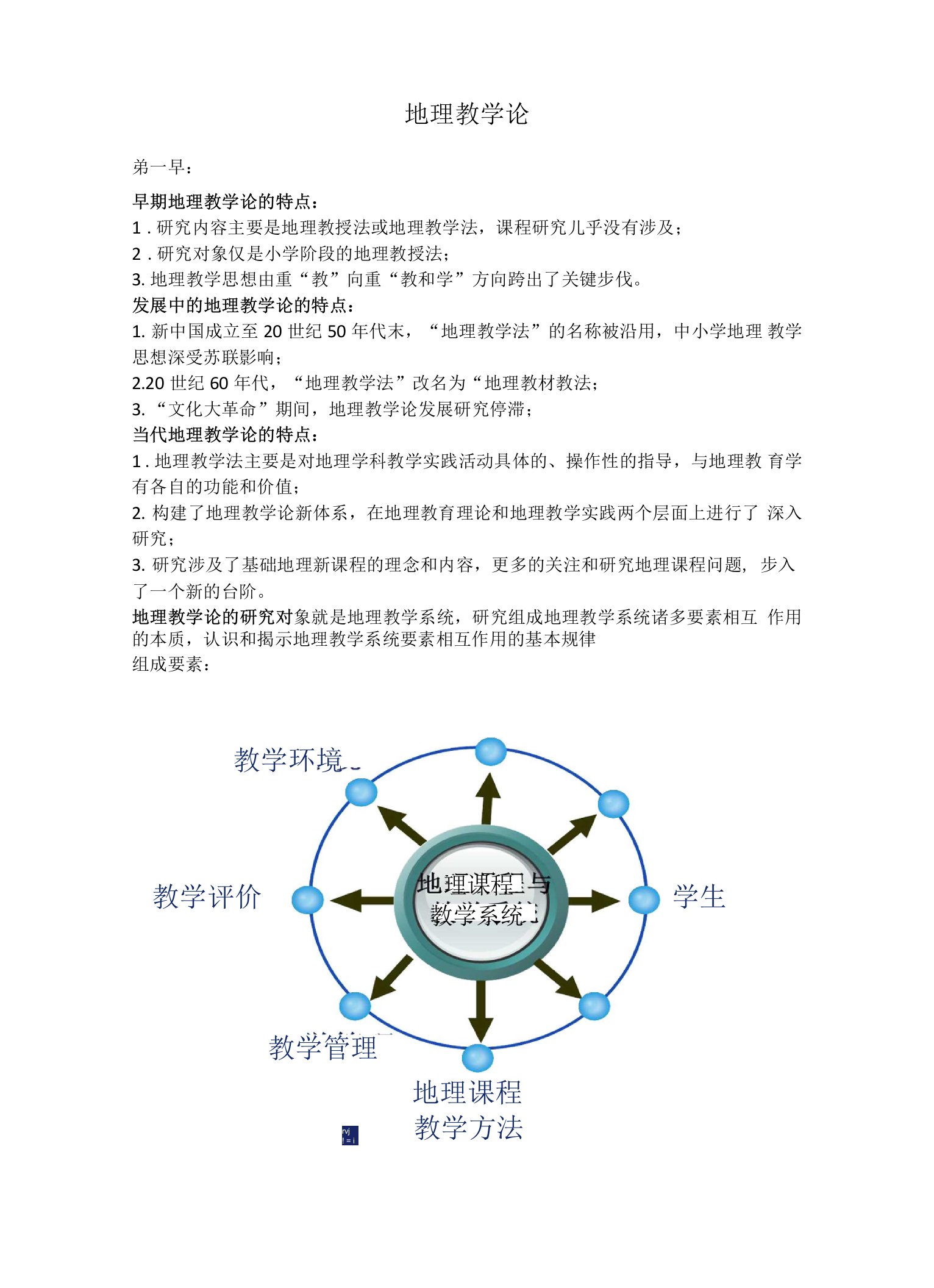 【期末复习、考研备考】地理教学论复习资料