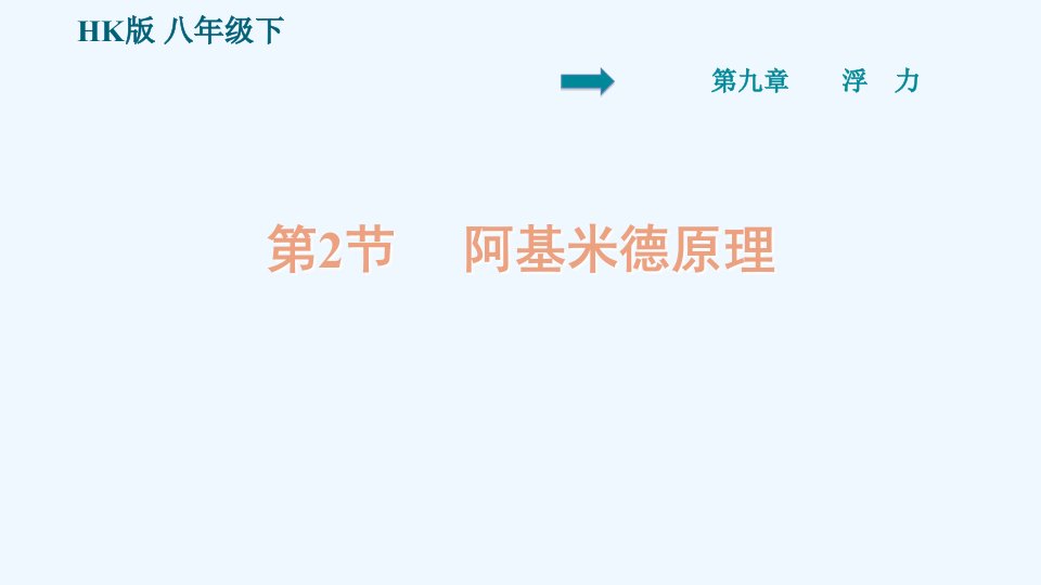 八年级物理全册第九章浮力9.2阿基米德原理课件