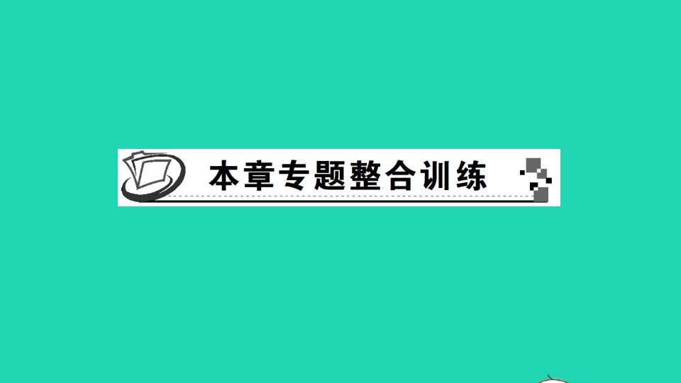 七年级数学下册第1章二元一次方程组本章专题整合训练作业课件新版湘教版