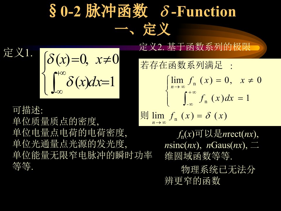 03-数学基础2-脉冲函数和卷积