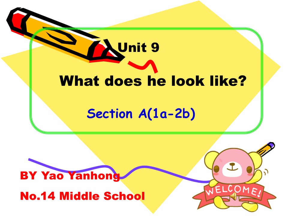 Unit　9　What　does　he　look　like-课件