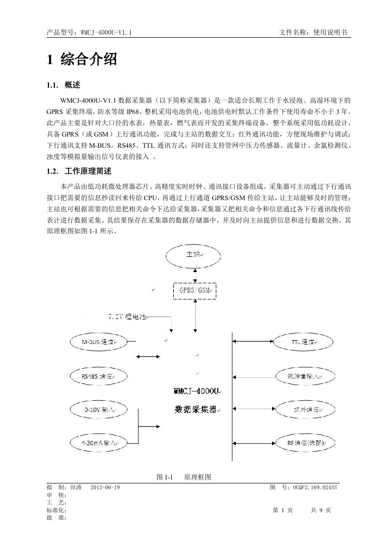 WMJZ-4000U型数据采集器使用说明书.doc-威胜集团