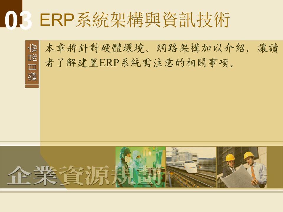 ERP系统架构与资讯技术