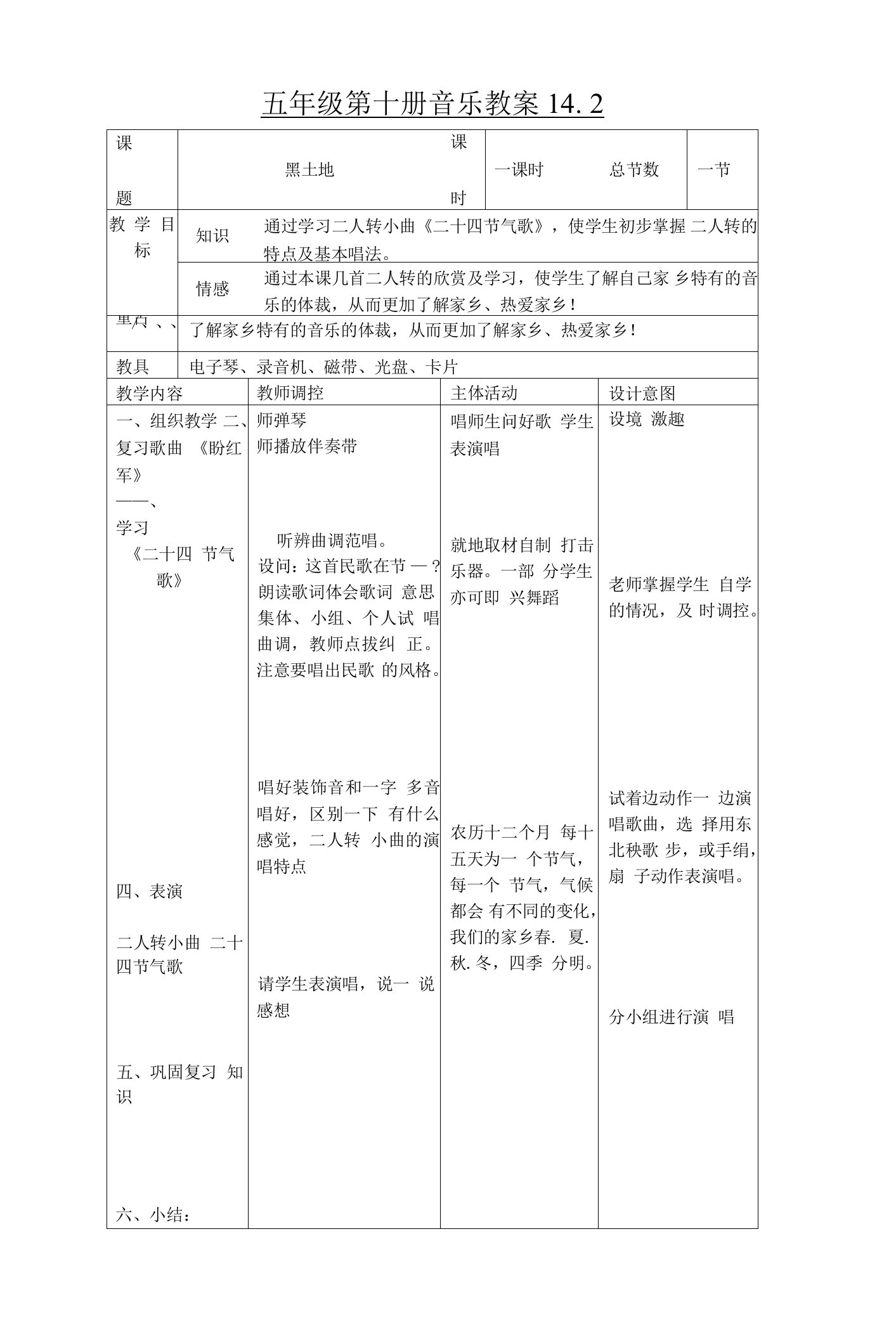 人音版小学音乐五年级第十册音乐教案14.2.doc