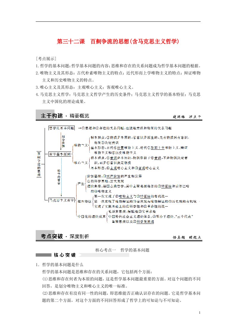 高考政治一轮总复习