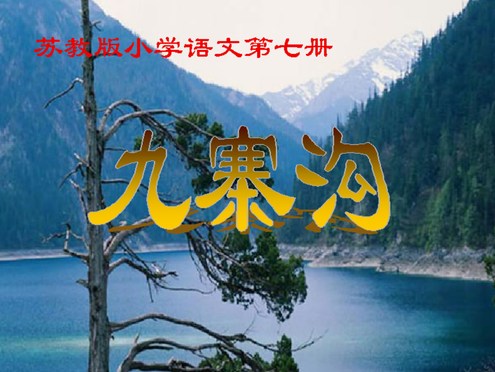 （中小学资料）苏教版国标本语文第七册《九寨沟》课件