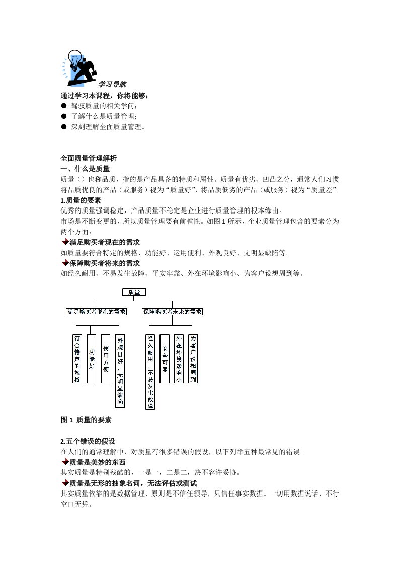 全面质量管理解析