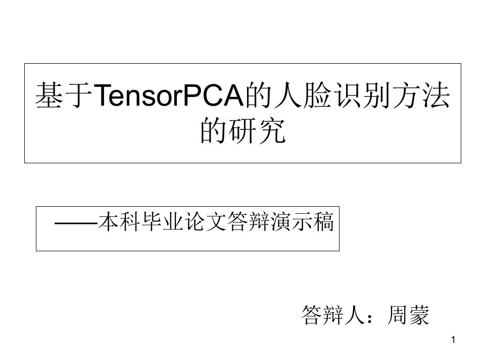 人脸识别演示稿