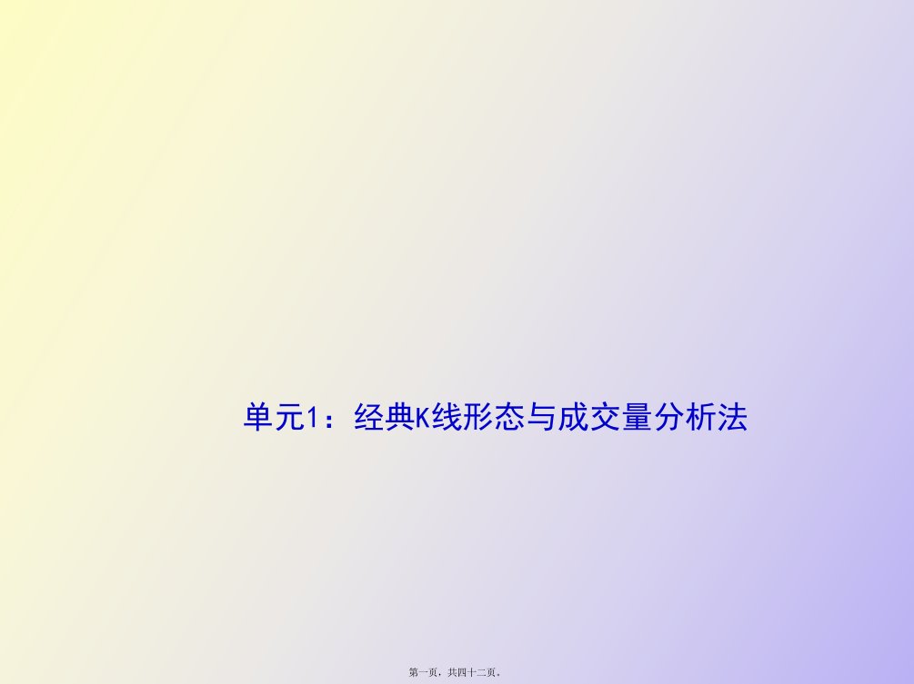 经典的k线与成交量分析方法