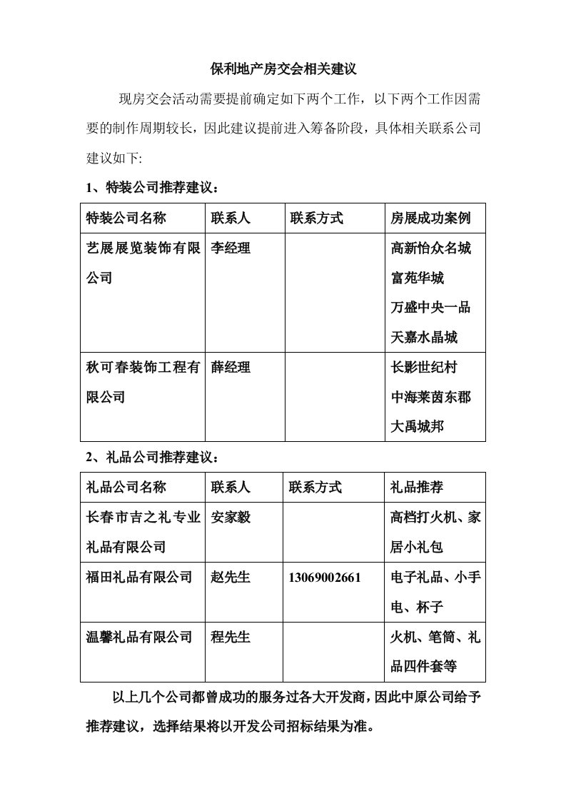 房地产经营管理-保利地产房交会相关联系单位