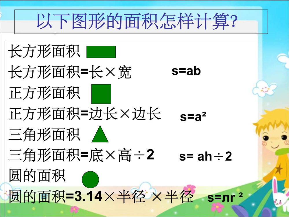 面积的变化ppt课件