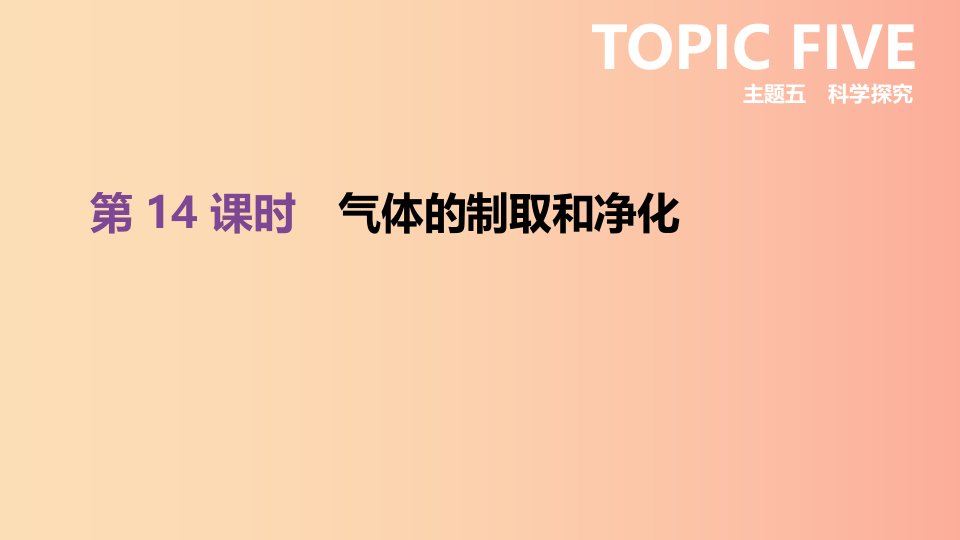 北京市2019年中考化学总复习