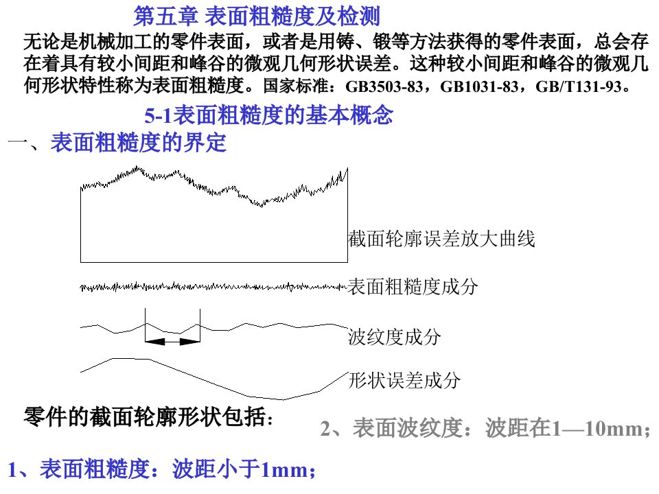 公差表面粗糙度