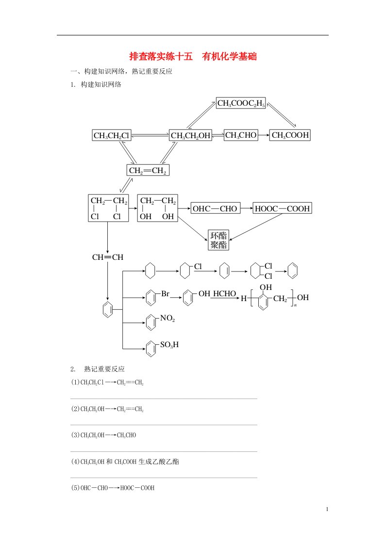 高考化学一轮总复习