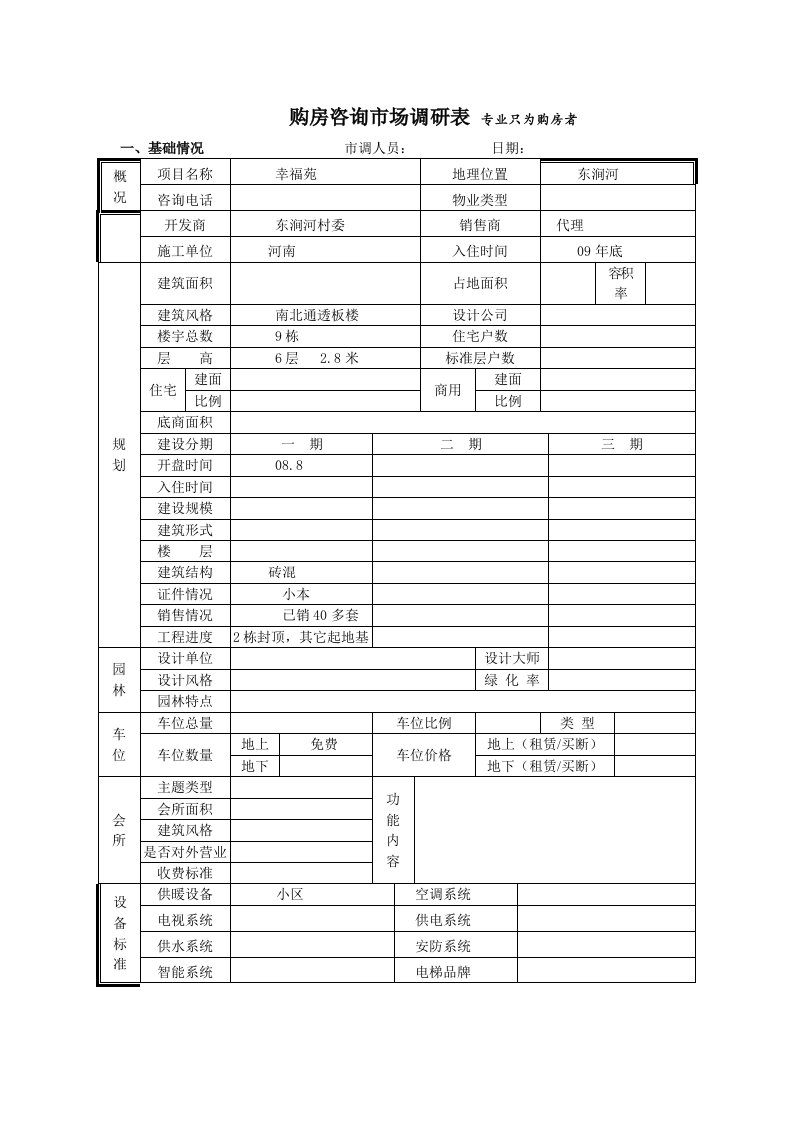 推荐-幸福苑市场调查表