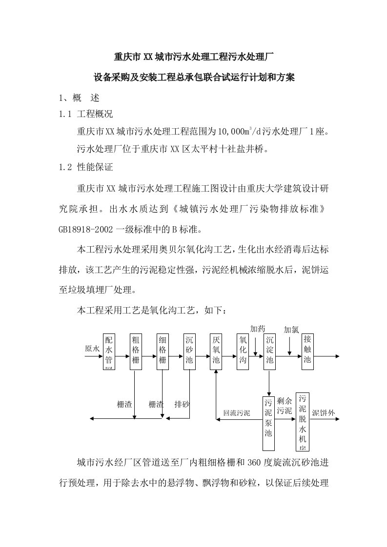 联合试运行计划和方案