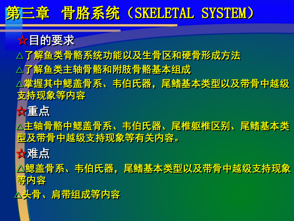 鱼类骨骼系统PPT参考课件