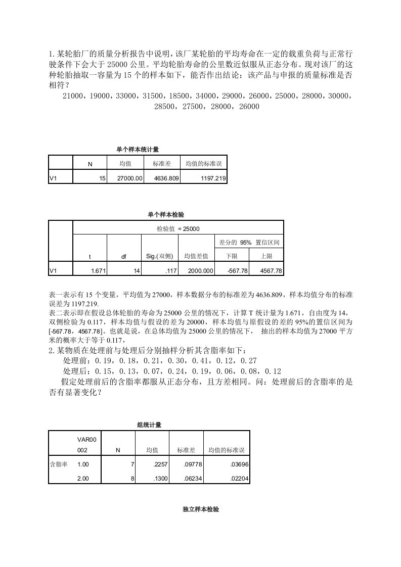 用SPSS对数据进行分析