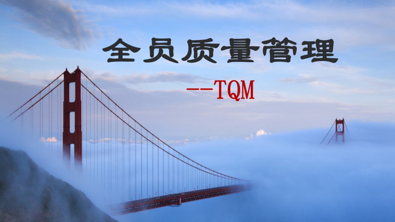 全面质量管理——TQMppt课件