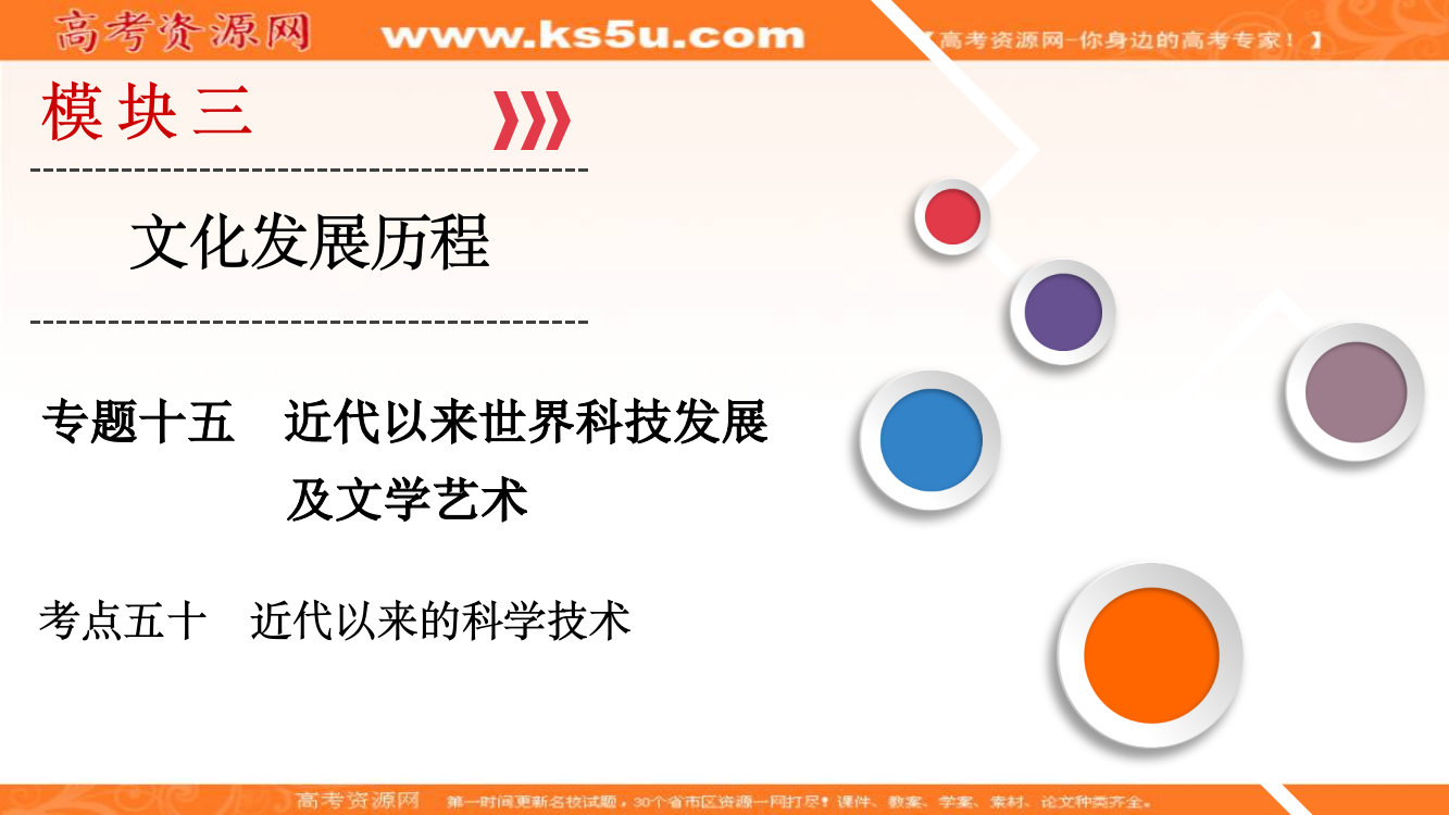 大一轮高考总复习历史（人民）课件：考点50