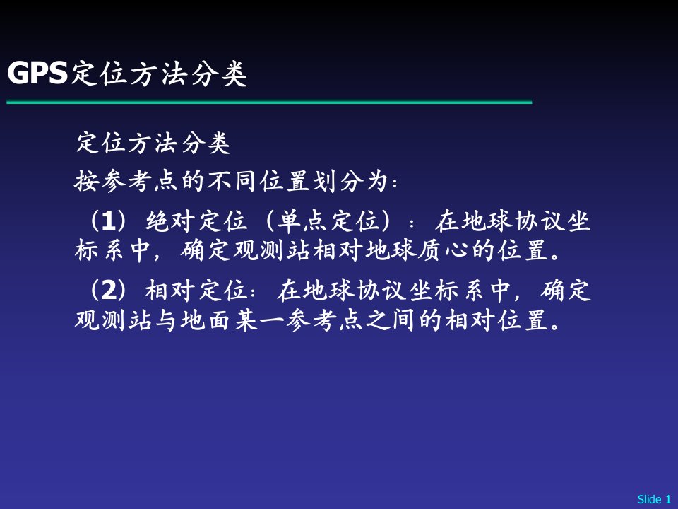 GPS导航定位原理介绍优质资料课件