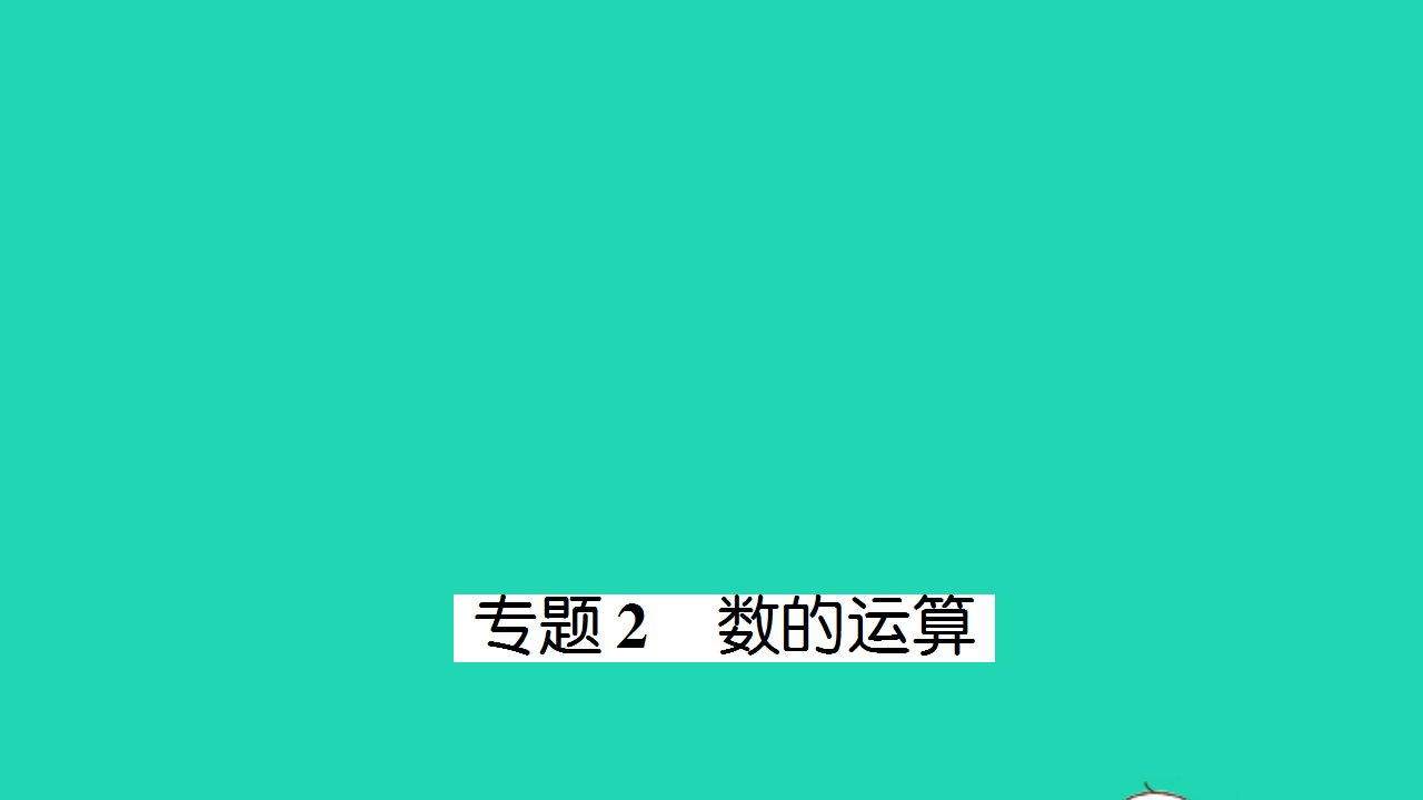 一年级数学下册总复习专题2数的运算作业课件北师大版