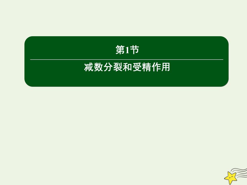 高中生物第2章基因和染色体的关系1减数分裂和受精作用课件新人教版必修2