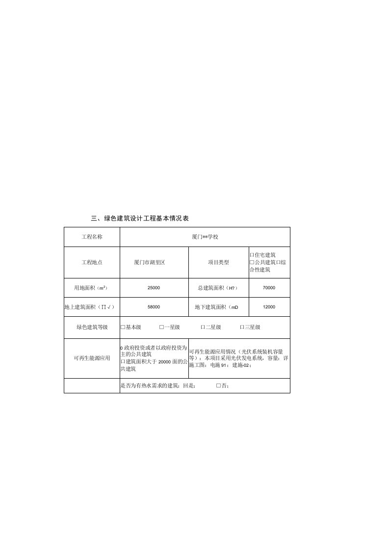 绿色建筑设计专篇示例