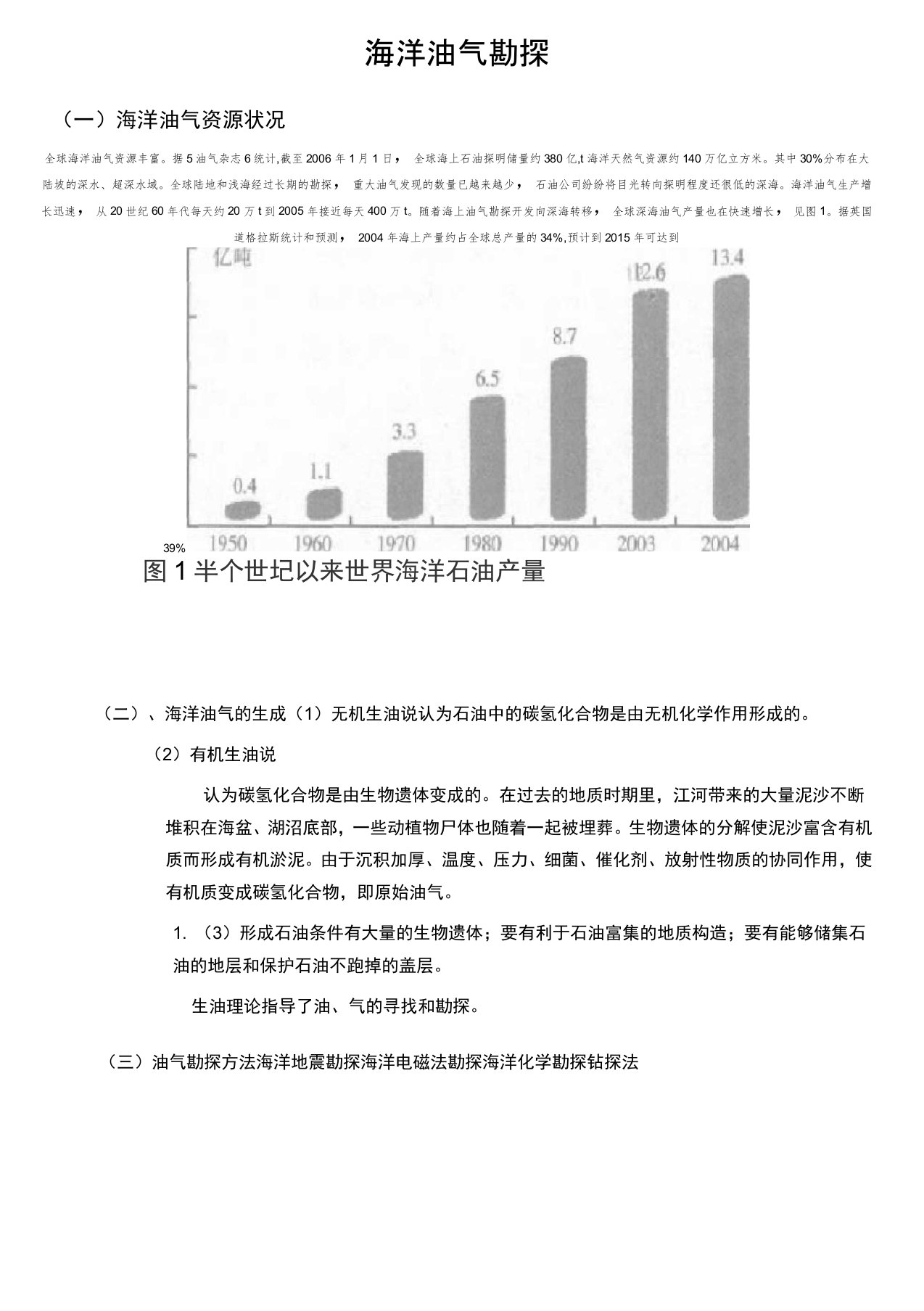 海洋油气资源开发