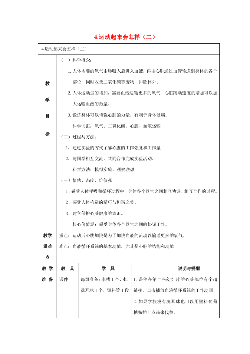 四年级科学上册