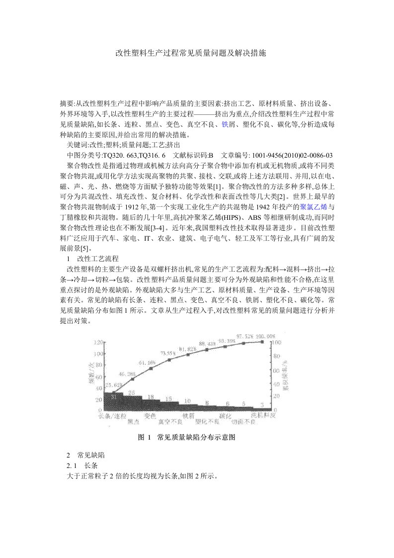 改性塑料生产异常-文档