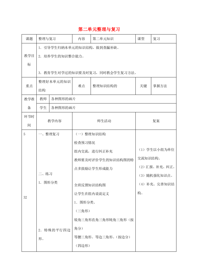 四年级数学下册