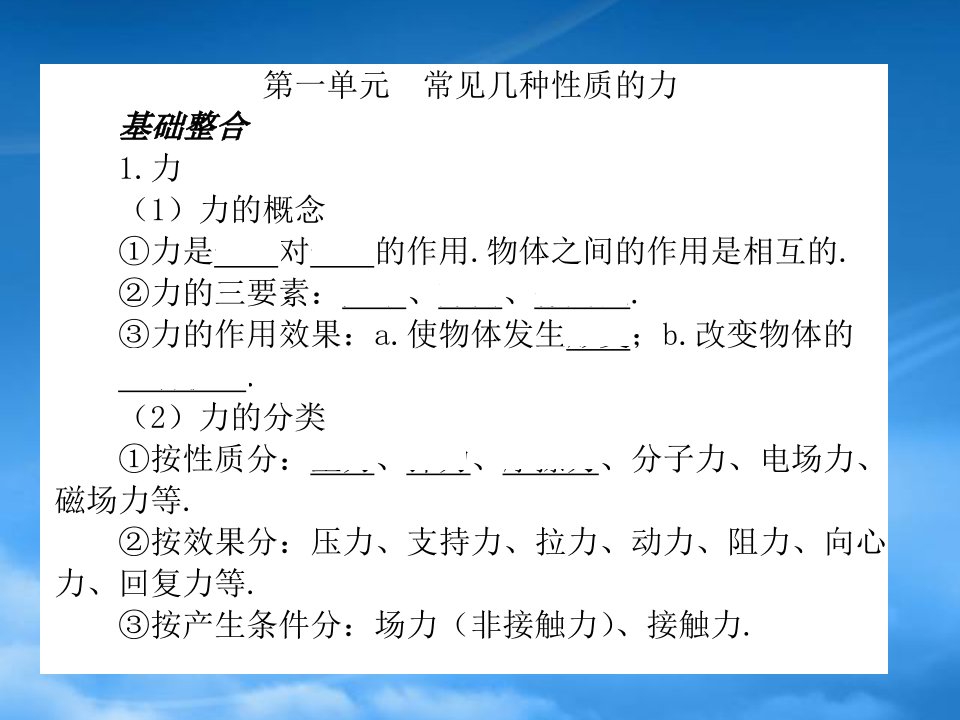 高三物理一轮复习精品习题课件（1）