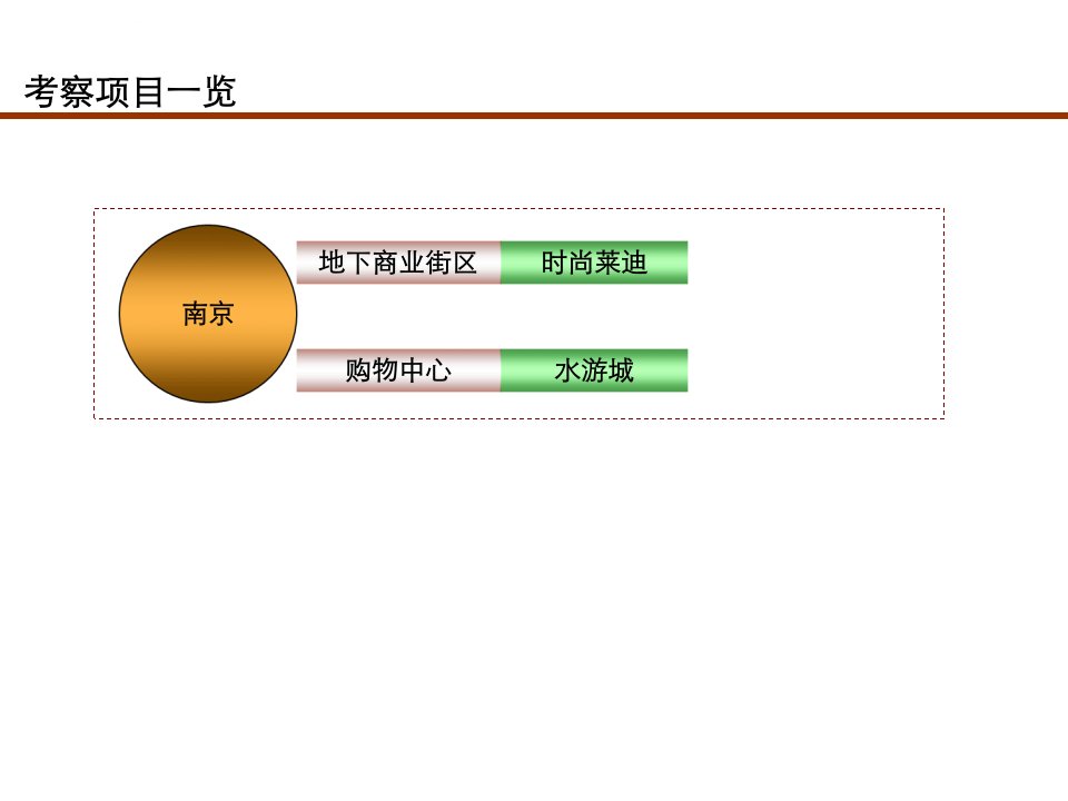 南京水游城时尚莱迪等项目考察ppt课件