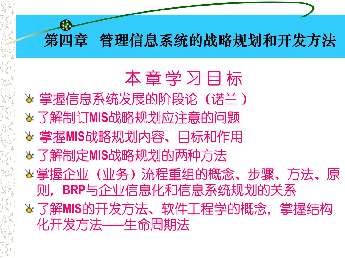 管理信息系统的战略规划和开发方法(1)